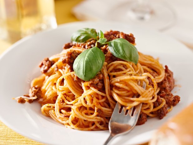 Tallerken med bolognese